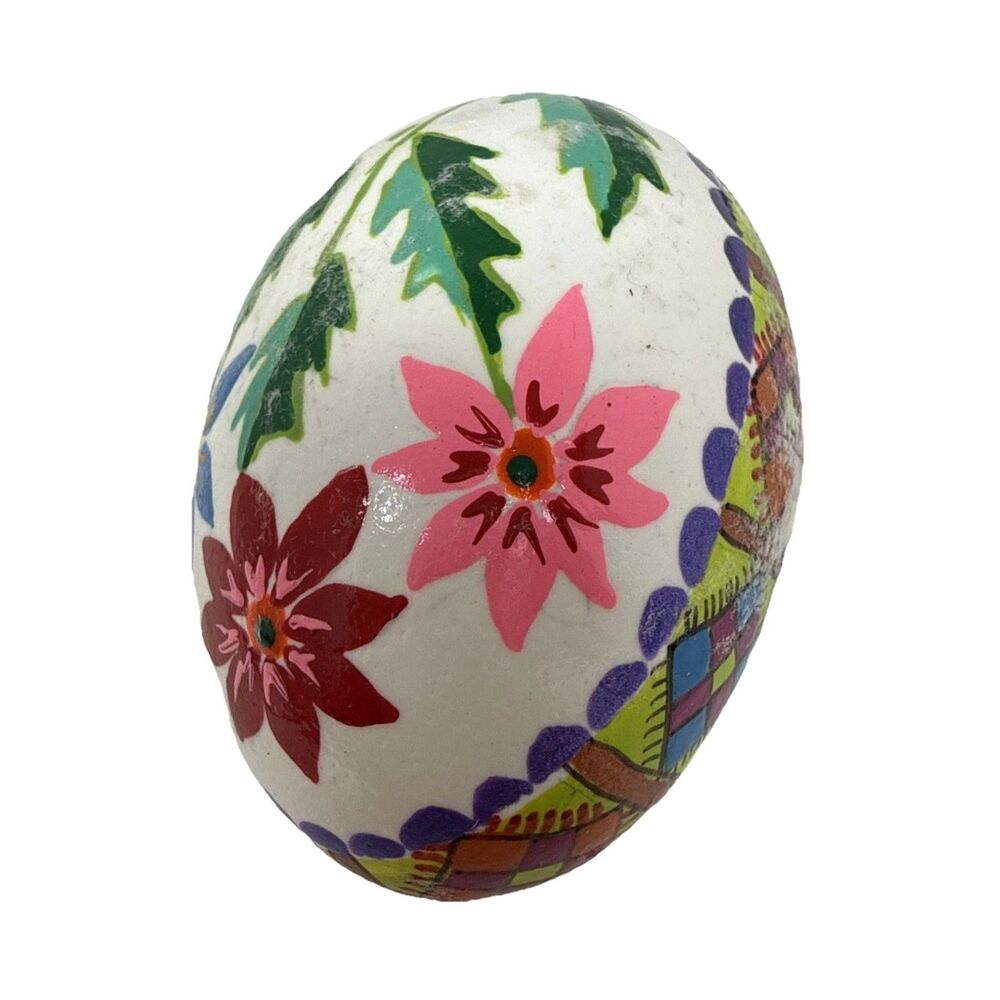 Ukrainian Pysanky Blown Easter Eggs Kistka Hand Dyed Painted Folk Art Lot of 7 - Picture 15 of 16